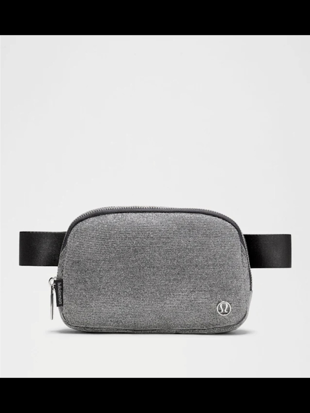 NWT Lululemon Everywhere Belt Bag Glitter Silver Black 1L